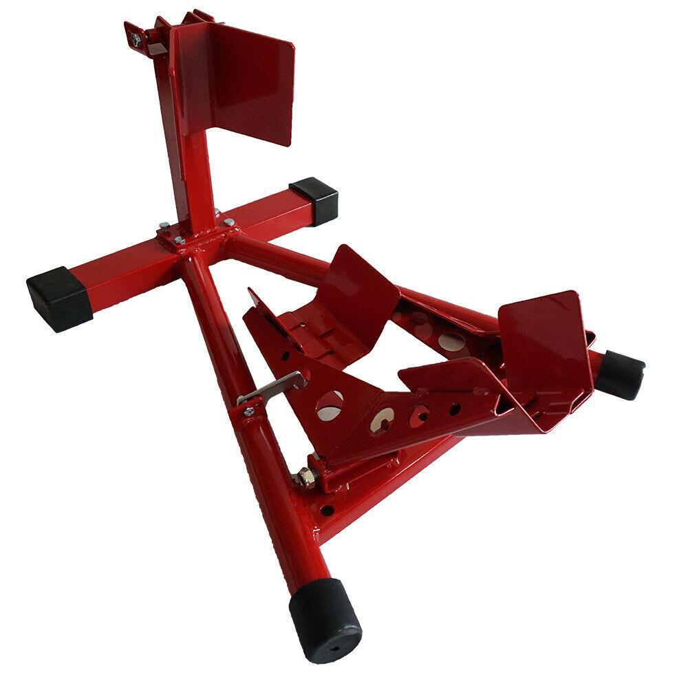 Motorcycles Red Front Wheels Chock Lift Stand For Sport Stre