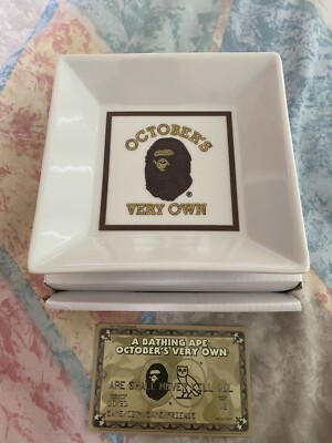 OVO x Bape Ashtray Octobers Very Own Drake white new 