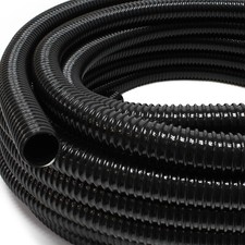 2.4&euro;/m 25m F&ouml;rderschlauch Spiralschlauch 38 mm (1 1/2") schwarz Saugschlauch Koi