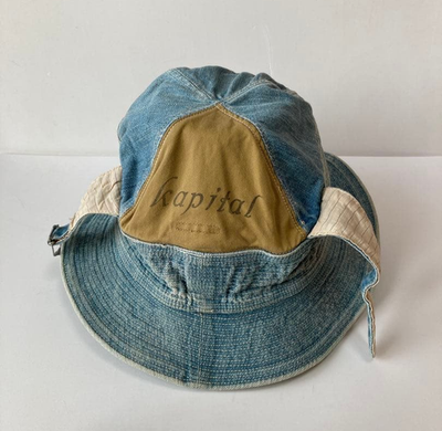 KAPITAL Old Man and the Sea Bucket Hat Blue Free Size | eBay