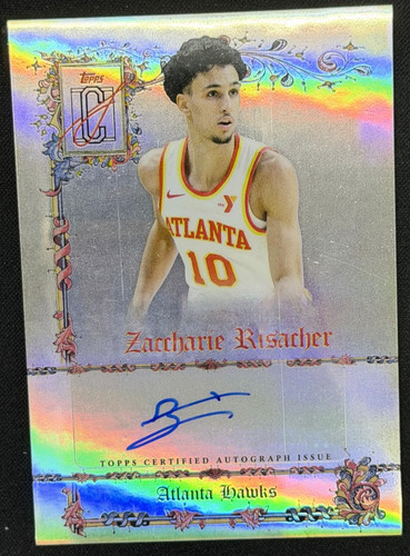 Zaccharie Risacher 2025-26 Topps Signature Class Auto Refractor Manuscripts
