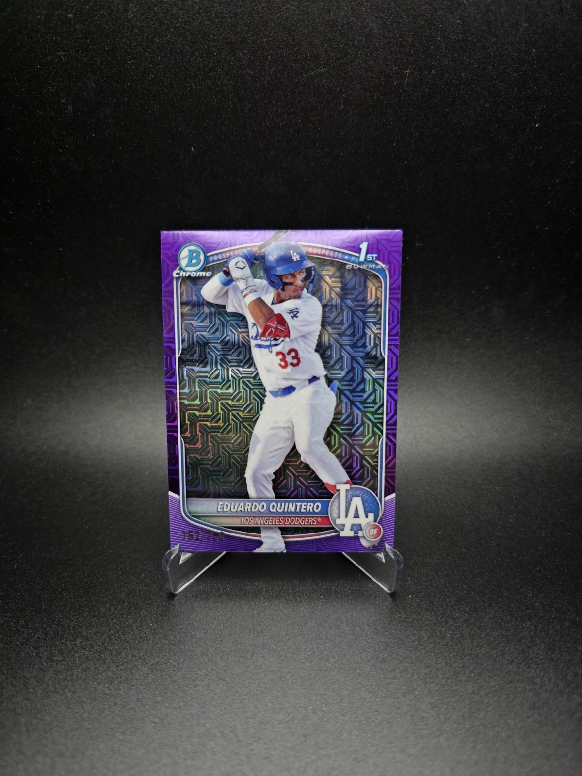 2025 Bowman Mega Box BCP-115 Eduardo Quintero Purple /250 - Los Angels Dodgers