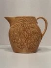 1930s Era Peach Brush McCoy 5.5" Tall Pitcher - "Water Lily" Design