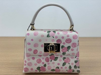 FURLA 1927 Mini Floral Tones Azalea 2Way Bag Leather Authentic Brand new unused