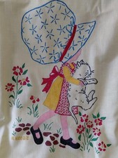 Holly Hobbie Dress Girls Prairie Peasant Cottagecore Lace Ruffle Smock Handmade