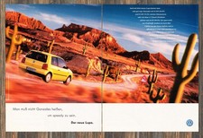Volkswagen Vw Lupo - Advertising Advertisement Original Advertising 1998 2 Volkswagen Vw Lupo - Advertising Advertisement Original Advertising 1998 2