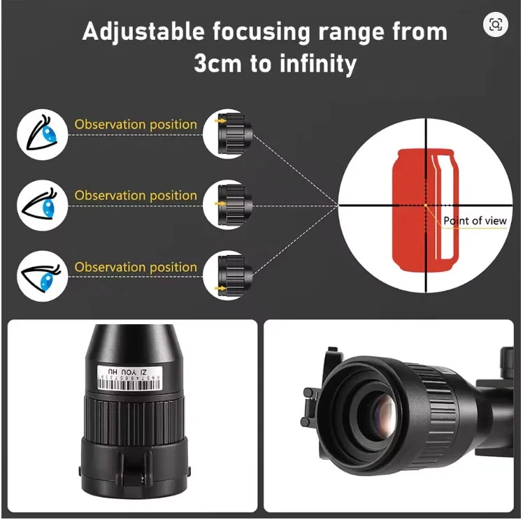 NV003 Nachtsicht Zielfernrohr 2-8X 850nm IR NV HD Digital Tactical Monokular  - Bild 3 von 4