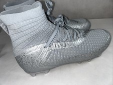 Under Armour Highlight 2 MC Knit Football Cleats 3027304-099 Gray Men  s Sz 10 A5
