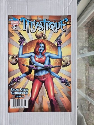 Mystique #6 Newsstand 1:20 Rare 1,943 Copies Bad Girl Cover Art Marvel 2003 GGA