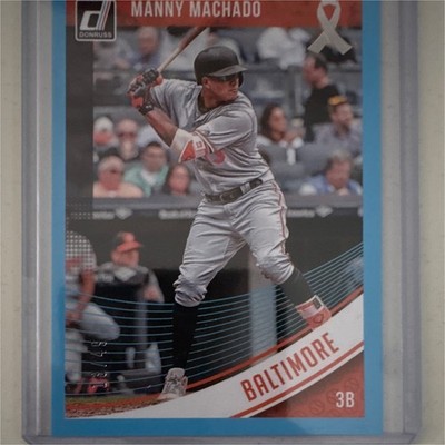 Panini 2018 Donruss Manny Machado #189 Blue Border 13/49 Print Run Orioles