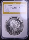 1879-S Morgan Silver Dollar $1 Prooflike Obverse PL No Reserve Brilliant Gem