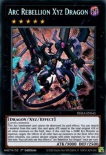 1 x Arc Rebellion Xyz Dragon - PHRA-EN041 - Secret Rare - 1st Edition Near Mint,