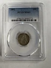 1892 Philadelphia United States 10C Barber Dime - 90% Silver- PCGS MS63