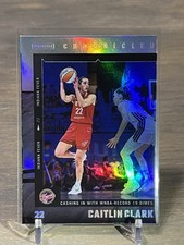 2025 Panini Caitlin Clark Chronicled Cashing In With WNBA Record Holo Foil #6
