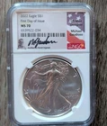 2022 American Silver Eagle MS70 Michael Gaudioso Signed NGC FDI