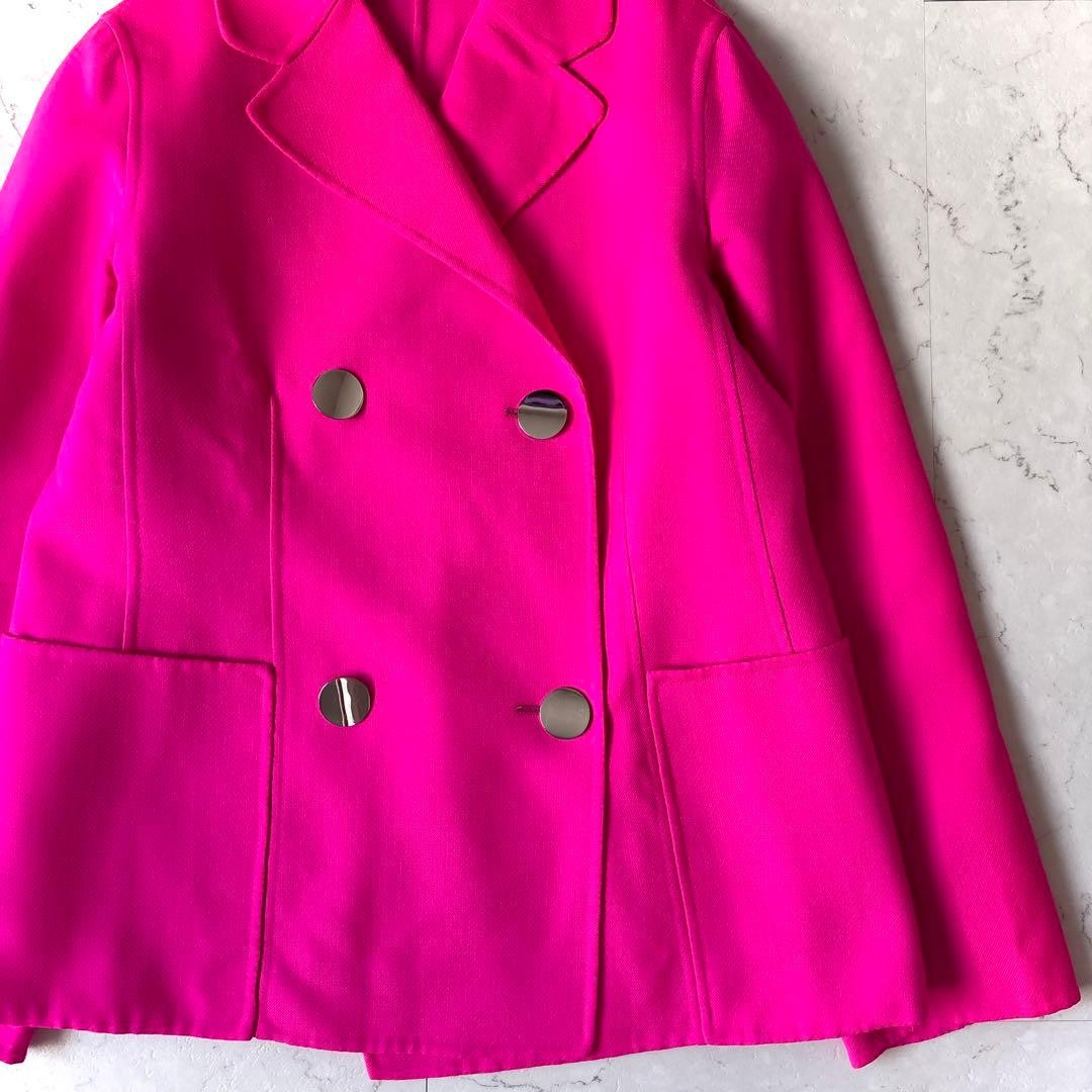 SOFIE D'HOORE Wool Double Tailored Jacket Pink 36 - image 4