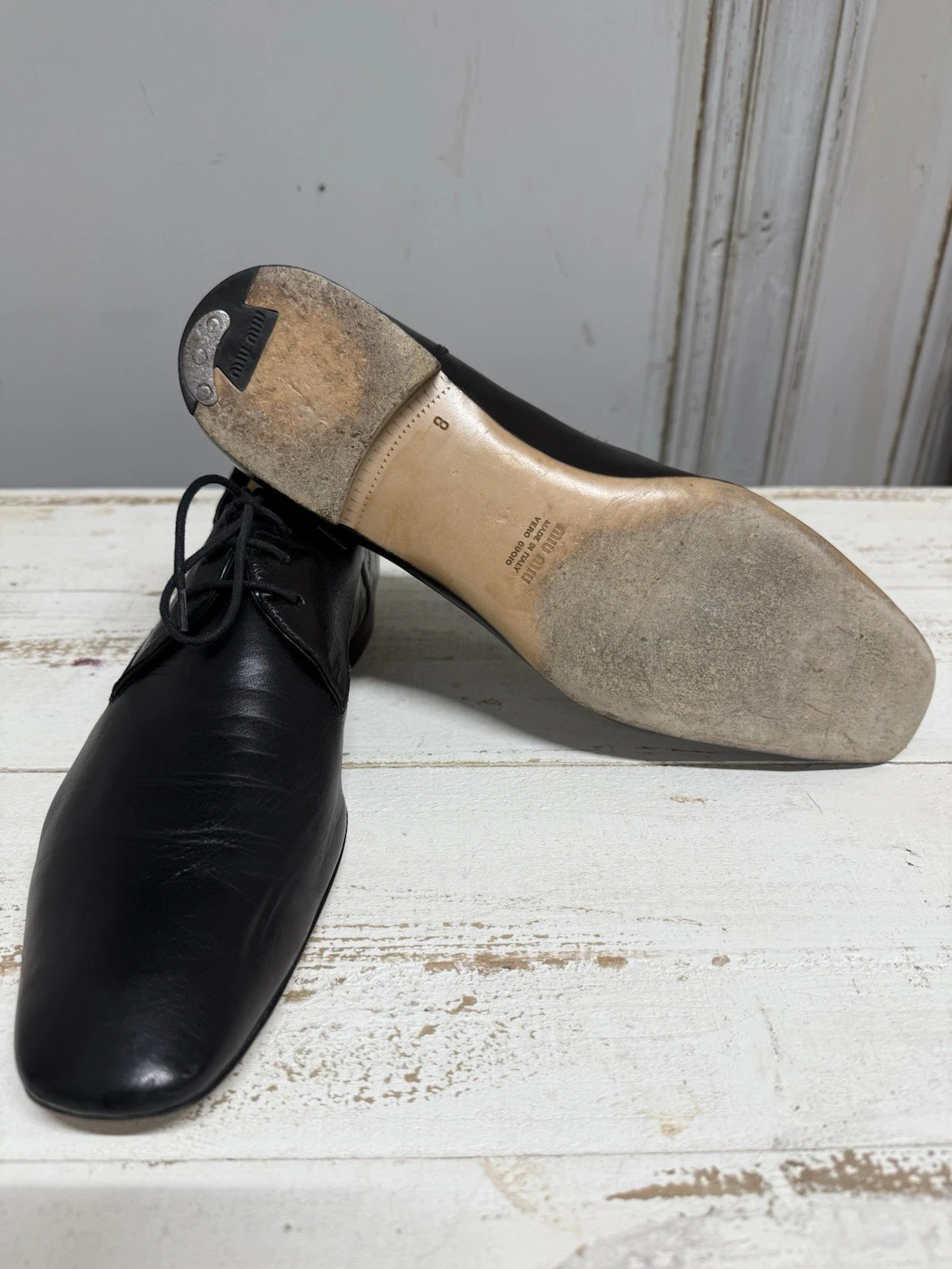 Scarpe stringate Fab Miu Miu 8