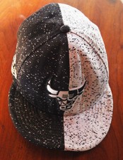 New Era Cap Black White Chicago Bulls SnapBack Hat