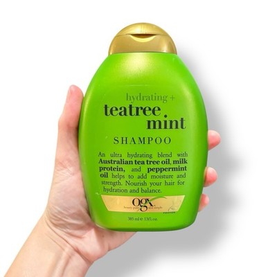 OGX Hydrating Tea Tree Mint Shampoo 13 fl oz  New Sulfate Free Nourish Hydrate