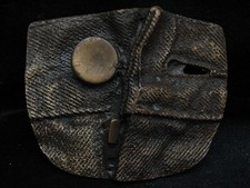 NA25148 VINTAGE 1970s JEAN TOP WAIST BUTTON UNDONE BELT BUCKLE