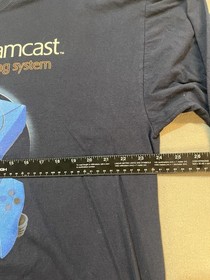 Vintage Y2K Sega Dreamcast Short 2xl Video Game Promo T Shirt Blue Long Sleeve