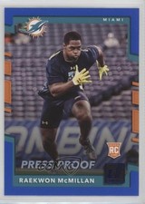 2017 Panini Donruss Rookies Press Proof Blue Raekwon McMillan #381 0c4