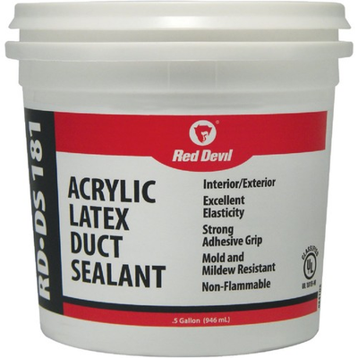 #ad Red Devil RD DS 181 0.5 Gal. Acrylic Latex Duct Sealant Gray 0841DS Red Devil $28.07