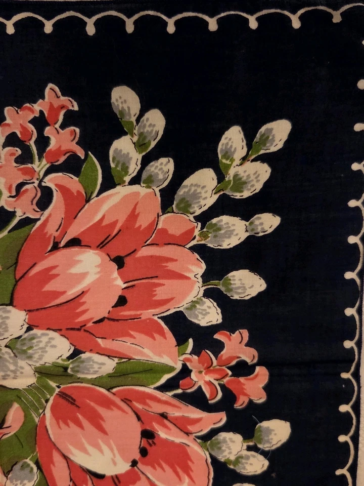 Pussy ивы и позы цветочный носовой платок - Изображение 3 из 3