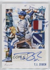 2020 Panini Diamond Kings DK Material Signatures Holo Blue /25 TJ Zeuch Auto 7at