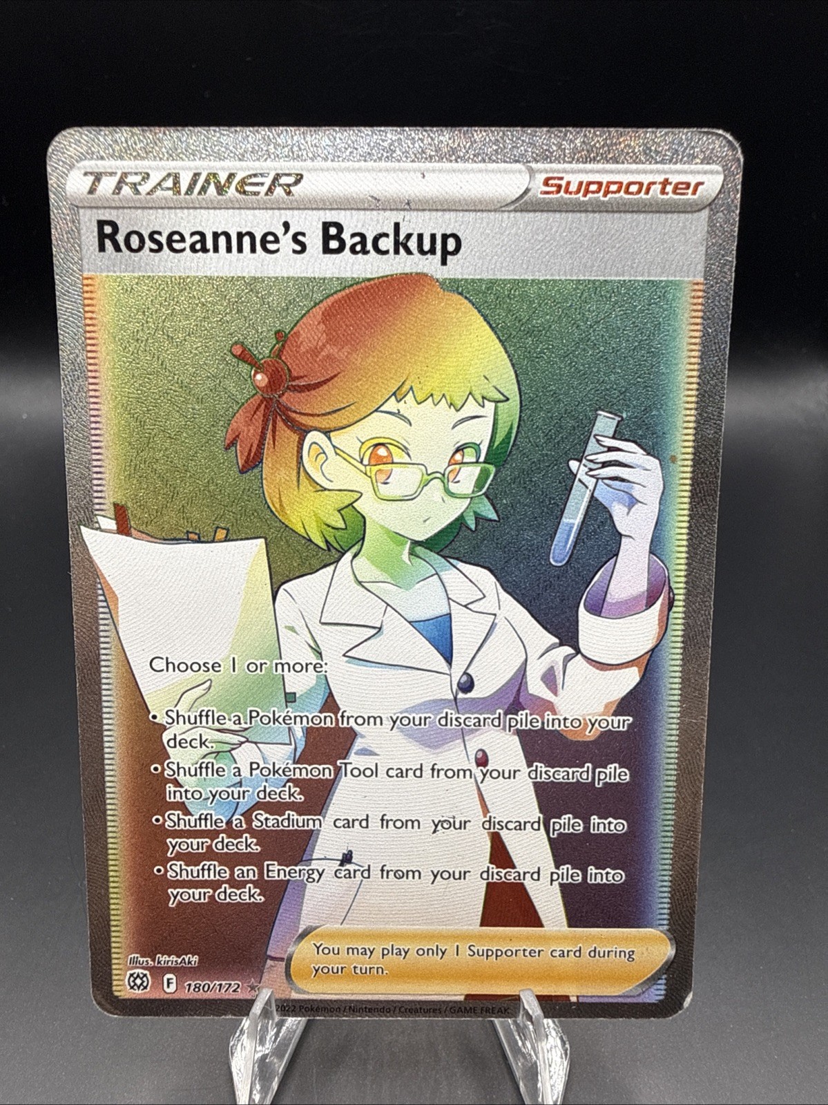 Roseanne's Backup (Secret) 180/172 Swsh09: Brilliant Stars Holo HP/DMG