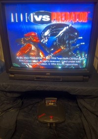 Atari Jaguar Alien VS Predator Game Cartridge Tested Working Manual 2 Overlays