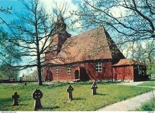 Postcard - Sweden - Sverige - Stockholm - Skansen - Seglora kyrka fran Vaste