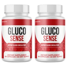 Glucosense Advanced Glycogen Pills, Gluco Sense Formula - 2 Bottles Official