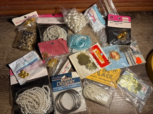 Vintage Mangelsen's Simulated Pearls Craft Japan NOS Mixed Lot Jewelry Making B9