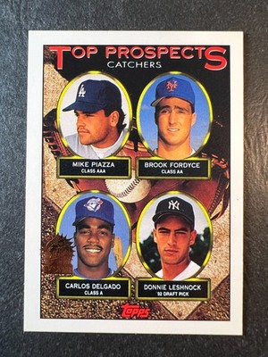 1993 Topps Inaugural Marlins Mike Piazza, Carlos Delgado #701