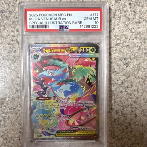 Mega Venusaur ex 177/132 Special Illustration Rare Holo 2025 Pokemon PSA 10
