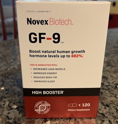 Novex Biotech Growth Factor 9 Dietary Supplement GF-9 120  Caps exp 2028