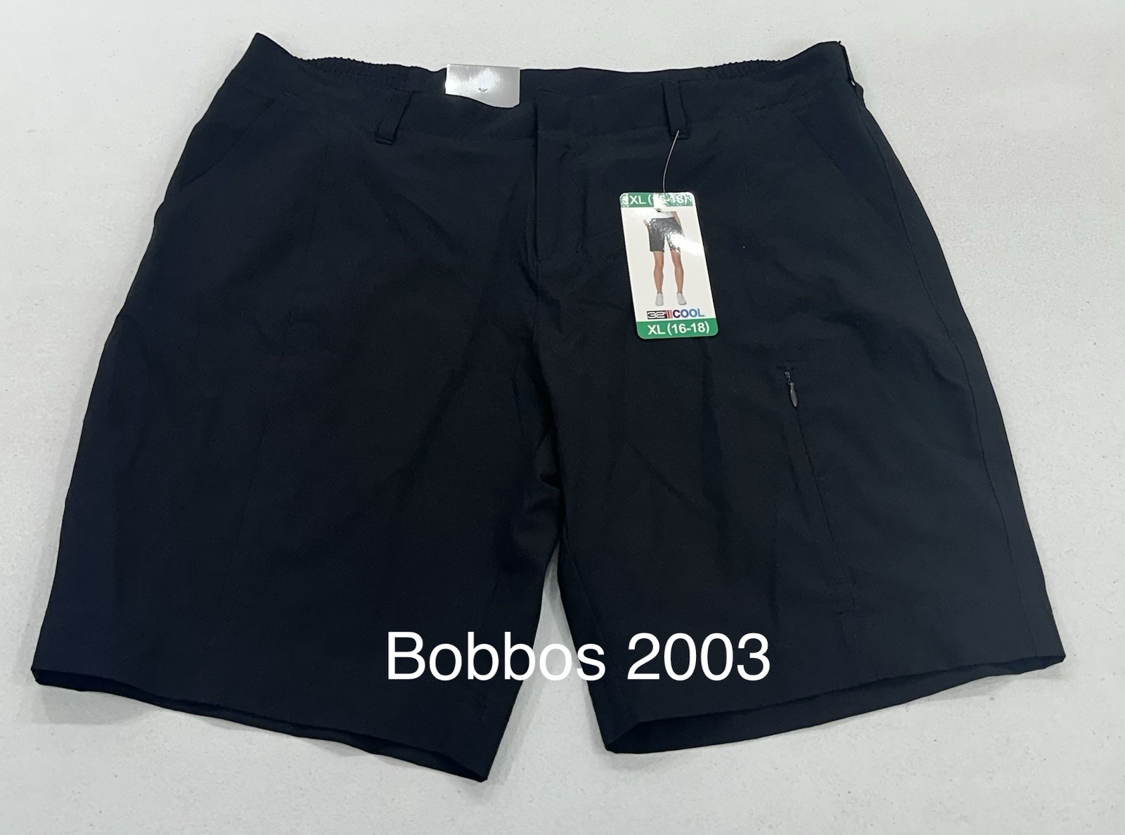 32 Degrees Women’s Lightweight Quick Dry Bermuda Walking Shorts, Black, Size XL