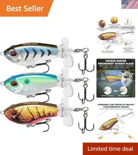 Dynamic 3-Pack Top Water Lures for Saltwater & Freshwater Fishing Adventures