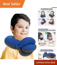 Skin-Friendly Kids Neck Pillow for Travel - Perfect for Airplane and Car Rides