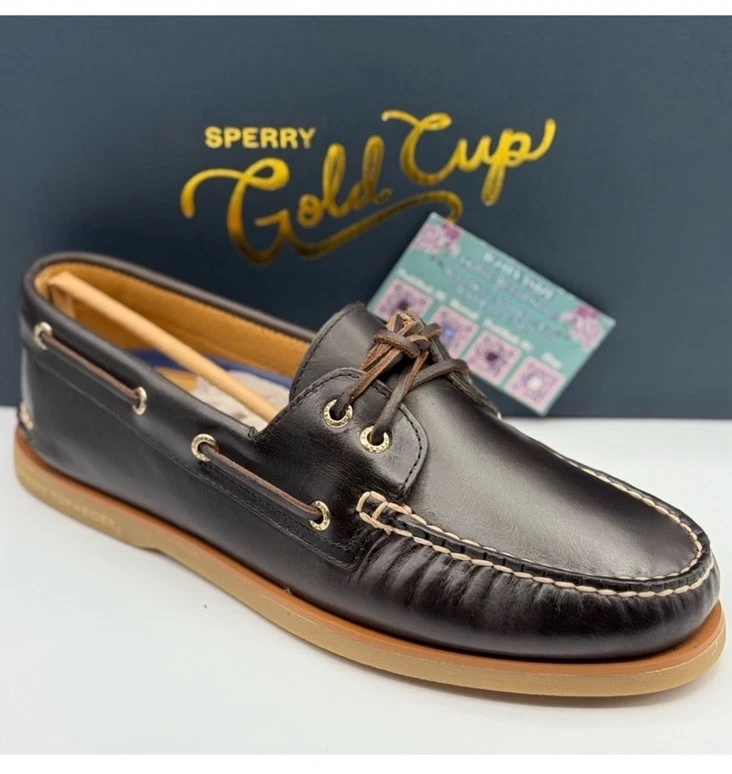 Sperry Gold Cup Meridian Leather Driving Loafers Black Mens 7.5M sperry top sider gold products for sale | eBay main image 4