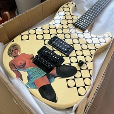 US Warehouse ST Yellow Electric Guitar Sexy Beauty Black Fretboard Mahogany Body