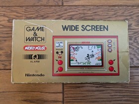 NINTENDO GAME & And Watch Mickey Mouse w/ BOX & Manual Booklet 1981 JAPAN