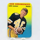 DAN ABRAMOWICZ 1970 Topps #14 Glossy Insert New Orleans Saints a475