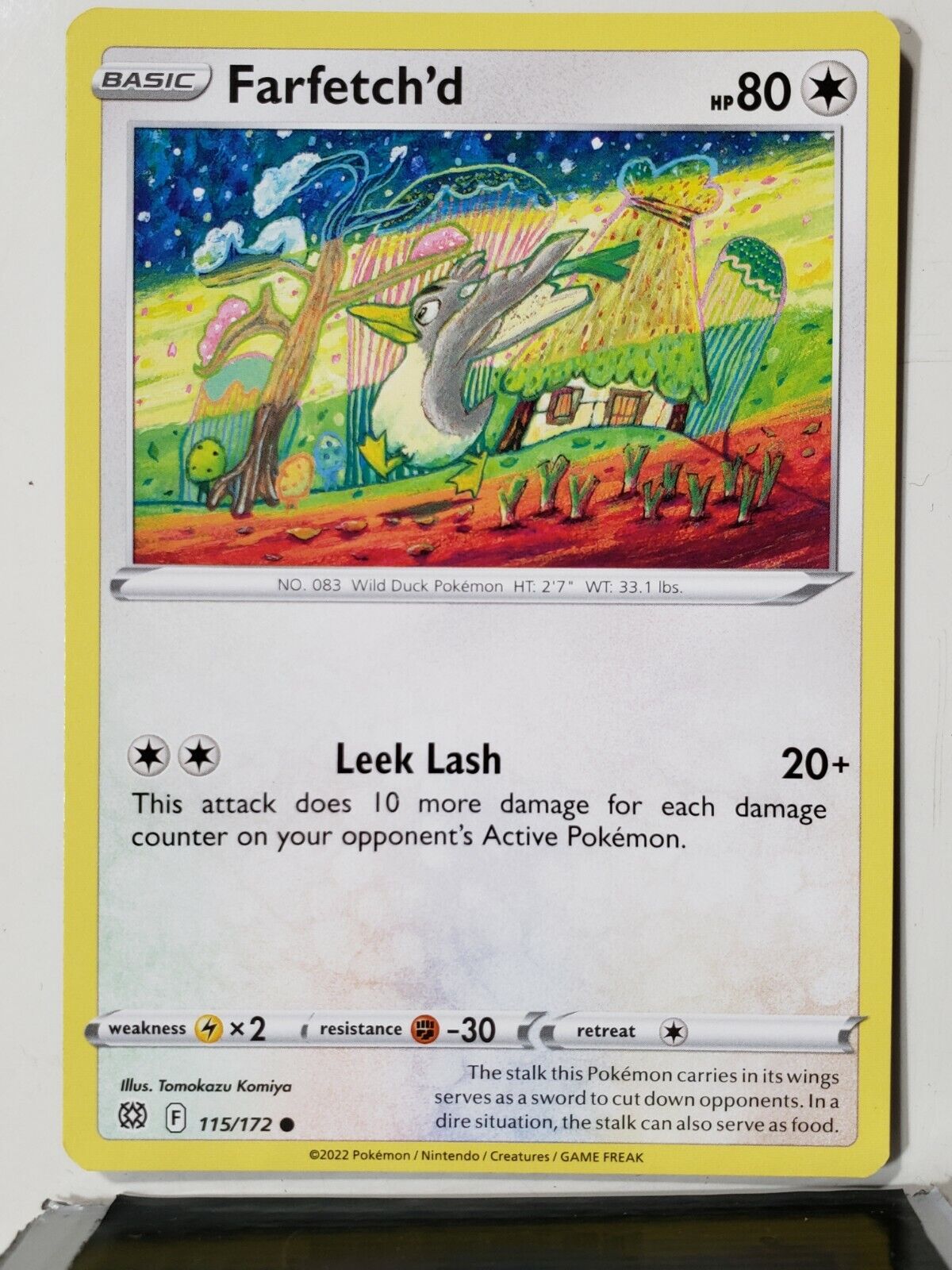 Card Pokémon Farfetch'd De Galar Shiny Original Copag Raro