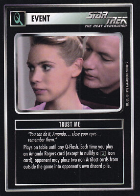 1996 Star Trek TNG CCG Event Trust Me (Near Mint)