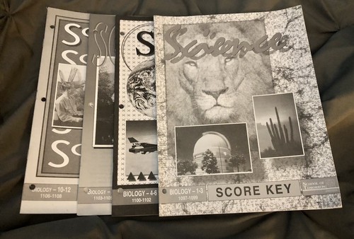 ACE School Of Tomorrow Science Keys To Paces 1097-1108 Set of 4 books ...