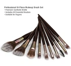 Mineral Makeup 10 piece brush SET Professional Synthetic Hair Premium Quality