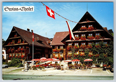 Postcard Swiss Chalet Merlischachen bei Luzern Switzerland
