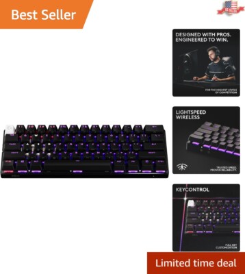 Sleek PRO X 60 LIGHTSPEED Wireless Keyboard - Compact TKL Gaming Powerhouse